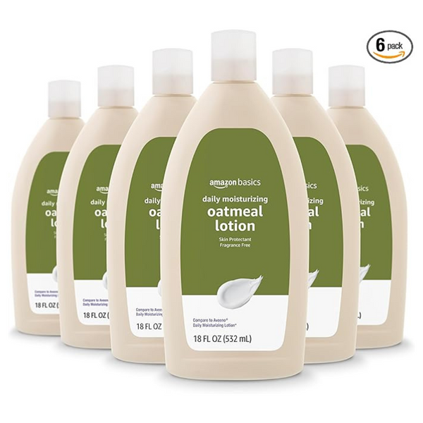 6-Pack Amazon Basics Daily Oatmeal Body Lotion and Moisturizer