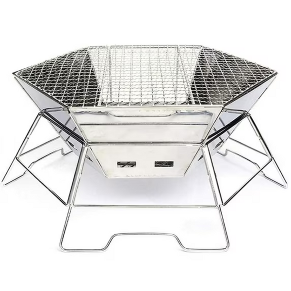 17" Folding Hexagonal Charcoal Grill