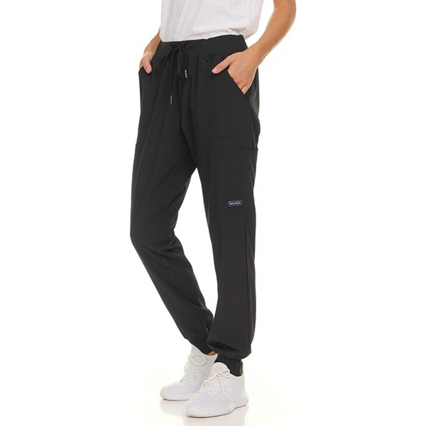 Nautica Women's 5 Pocket Stretch Soft Jogger Scrubs Pants