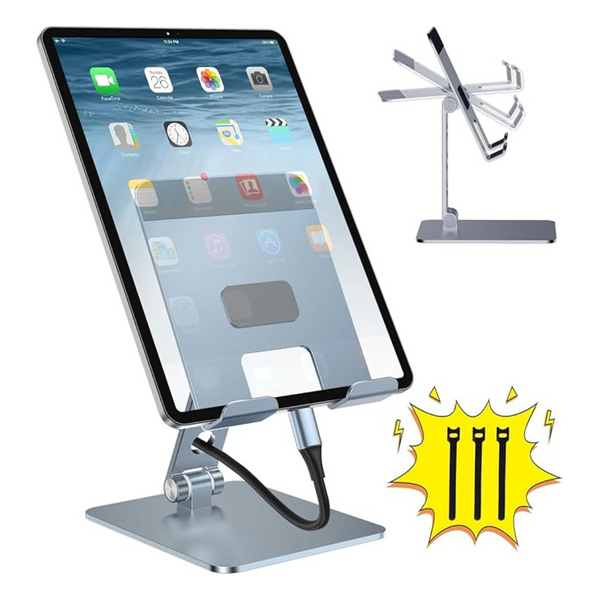 Adjustable Portable Aluminum Tablet Stand for 4-16'' Ipad Pro