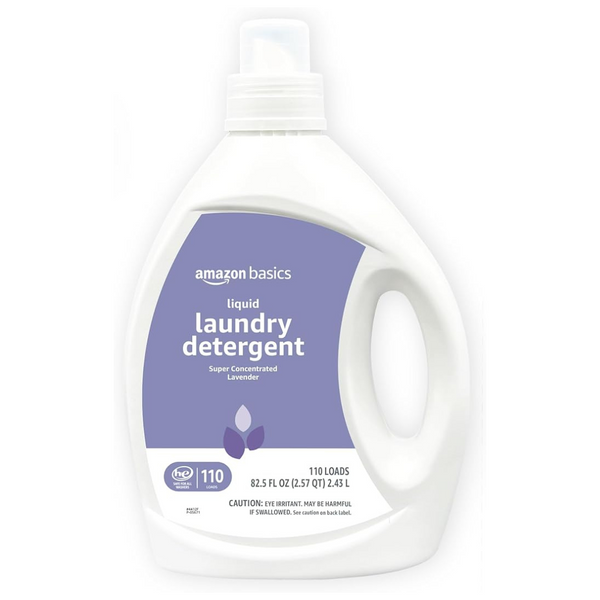Amazon Basics Concentrated Liquid Laundry Detergent, Lavender (110 Loads, 82.5 Fl Oz)