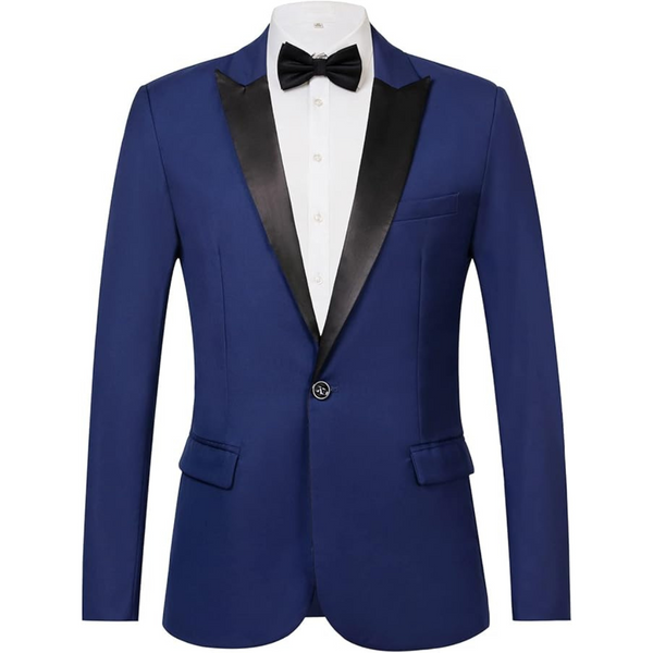 THWEI Men's One Button Tuxedo Jacket Blazer