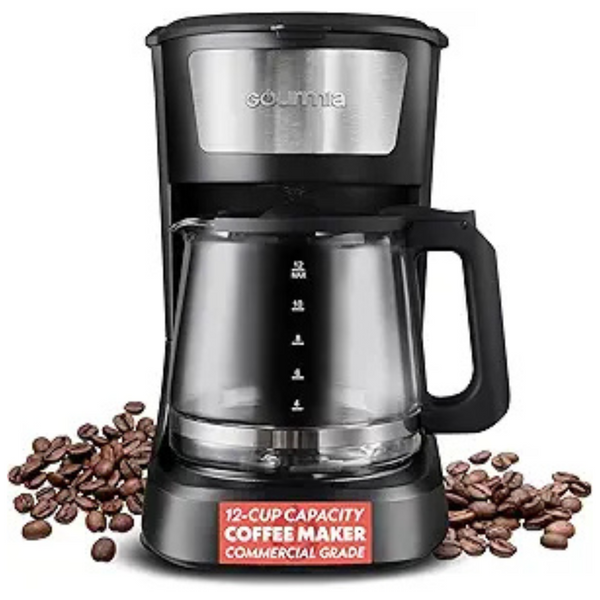 Gourmia 12-Cup One Touch Drip Coffee Maker