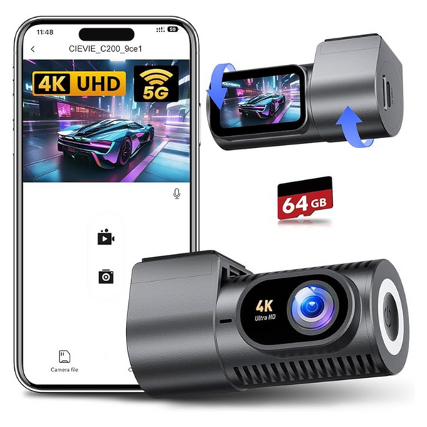 Cievie 4K Front Dash Cam Front with 1.5" Display
