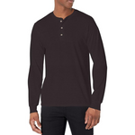 Hanes Originals Men's Tri-Blend Long Sleeve Henley T-Shirt (Various Size)