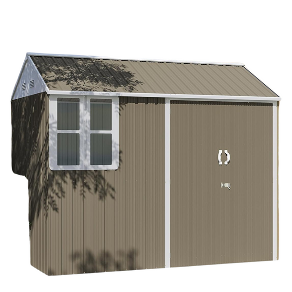 Outsunny 8ft x 5.5ft Outdoor Storage Shed with Window