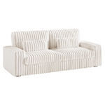 VanAcc 88" Modern Oversized 3 Seater Sofa with Lumbar Pillows