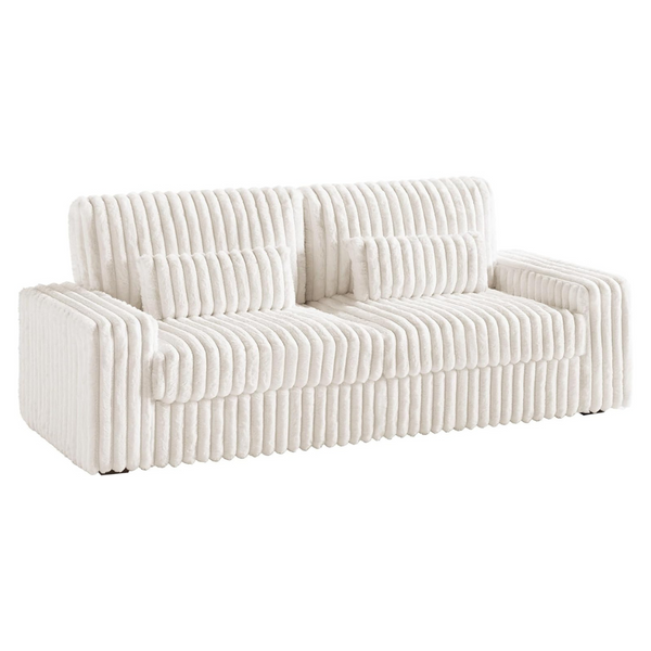 VanAcc 88" Modern Oversized 3 Seater Sofa with Lumbar Pillows