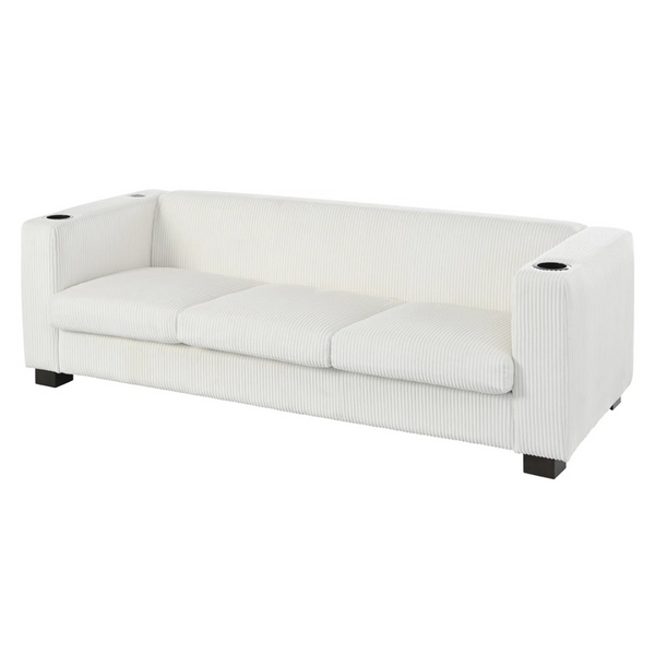 NFusion Tristen Upholstered 3-Seater Sofa with Wooden Frame