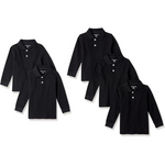 5-Pack Amazon Essentials Boys Pique Polo Shirt
