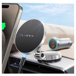 LISEN Qi2 15W MagSafe Car Mount Phone Charger