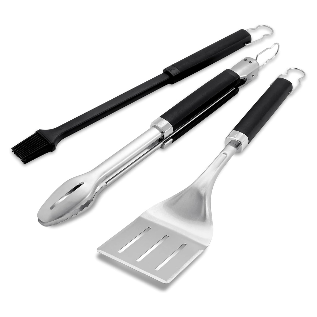 3-Piece Weber Precision Stainless Steel Grilling Tool Set