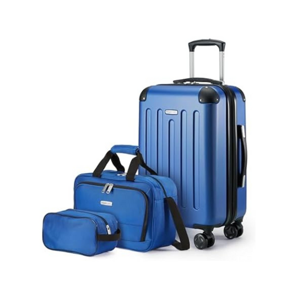 3-Piece Amazon Basics Carry-On Luggage Set