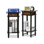 Set Of 2 Furinno Turn-N-Tube End Table (Espresso)