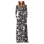 Women's Crewneck Floor Dresses With Pocket (Select Colors/Sizes)