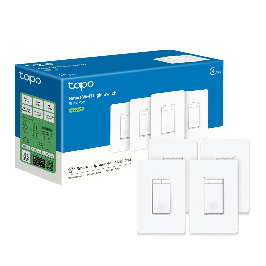 4-Pack TP-Link Tapo Smart Dimmer Switch