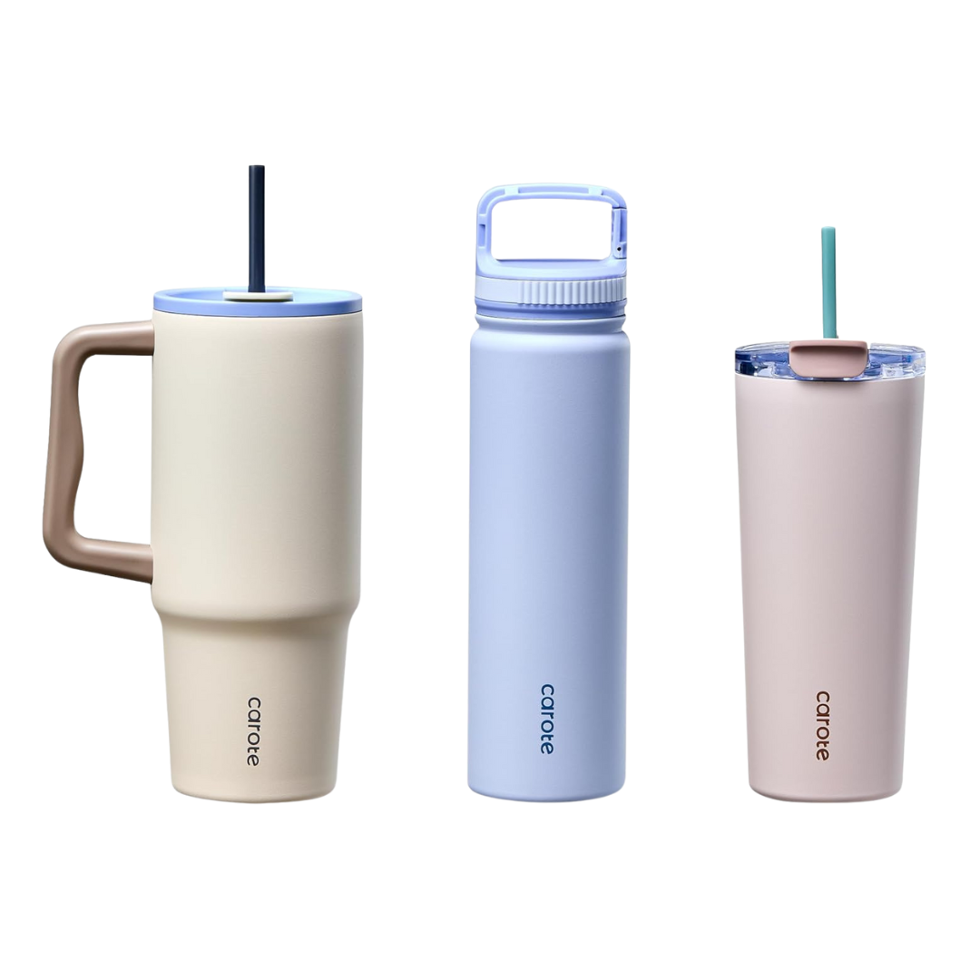 3-Pack 34/24/24 oz Insulated Stainless Steel Water Bottles