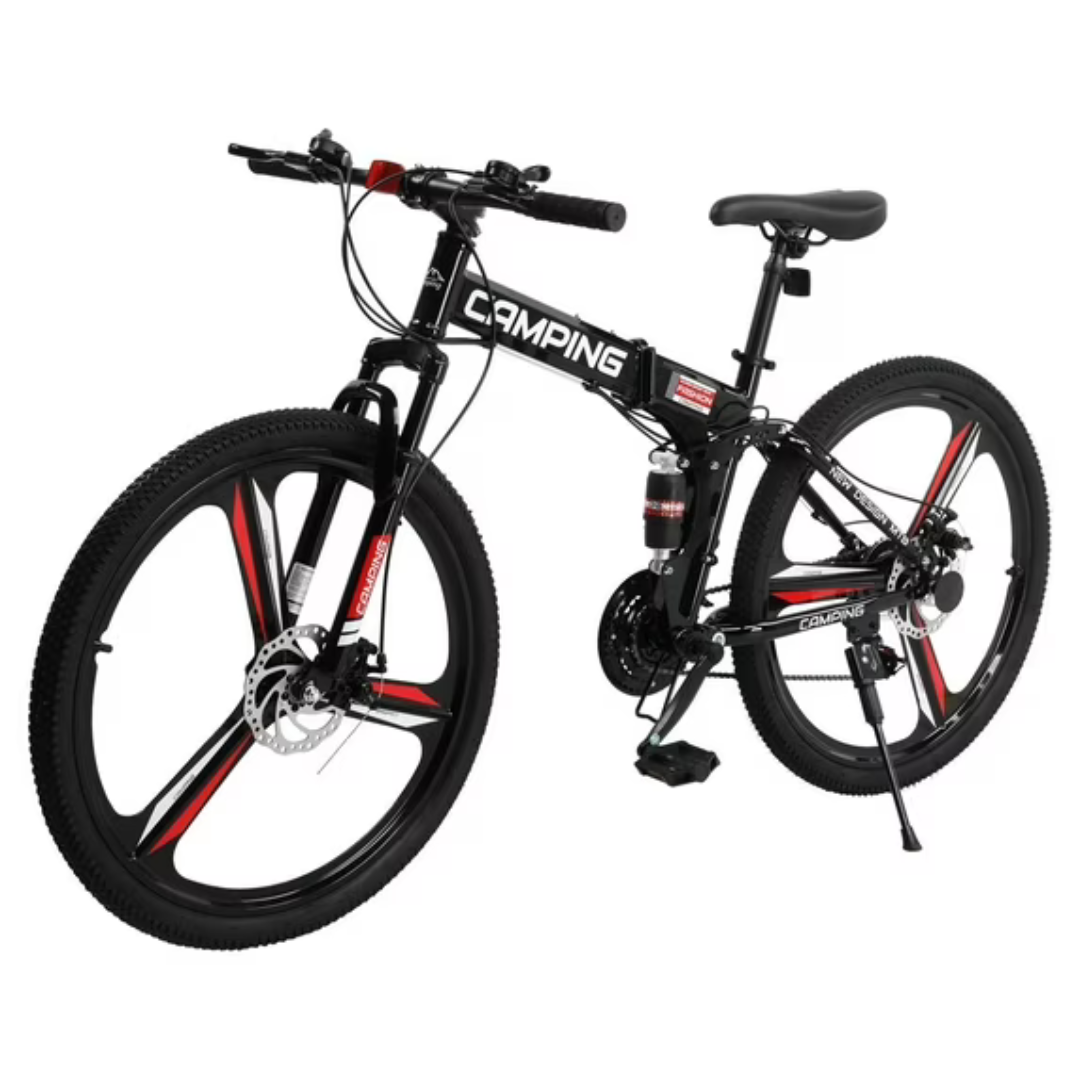 Zimtown 26" Shimano 21 Speed Folding Mountain Bike (2 colors)