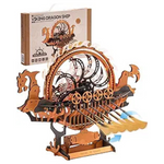 229-Pieces RoWood 18" Viking Dragon Ship 3D Wooden Puzzle