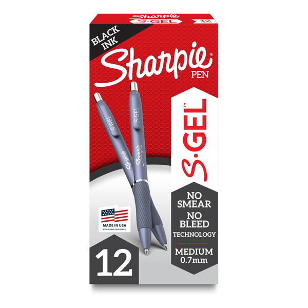 12-Count Sharpie Medium Point S-Gel Gel Pens