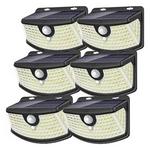 6-Pack 120-LED Solar Motion Sensor Lights with Light Reflector