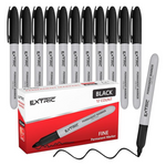 12-Pack Extric Fine Point Permanent Markers