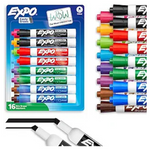 16-Count Expo Low Odor Ink Assorted Dry Erase Markers (Chisel Tip)