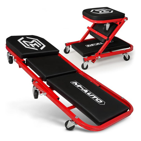 40" Folding Creeper Rolling Seat (330LBS Capacity)