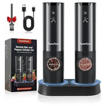 TasteTwirl Electric Salt and Pepper Grinder Set