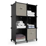 6-Cube Large Capacity Shelf Bookcase Closet Organizer