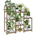 3-Tier 32" x 11.8" x 34" Ladder Plant Pot Holder