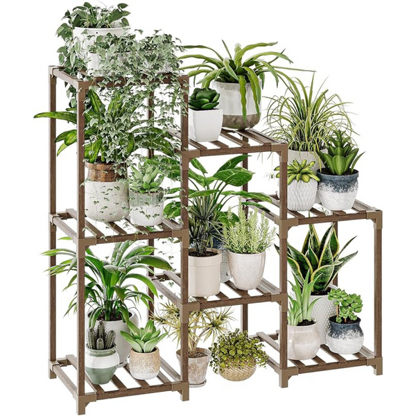 3-Tier 32" x 11.8" x 34" Ladder Plant Pot Holder