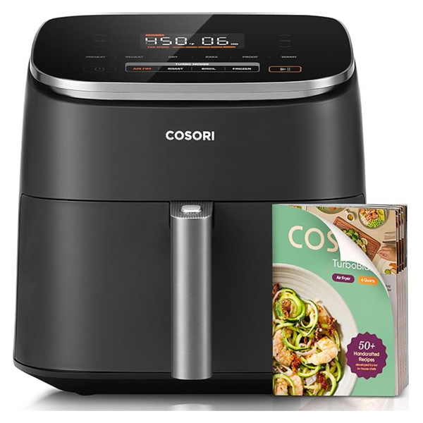 Cosori 9-in-1 6.0-Qt Non-Stick Compact Fast Turbo Modes Air Fryer