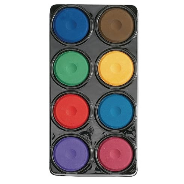 Colorations 8-Colors Tropical Tempera Paint Cake Tray