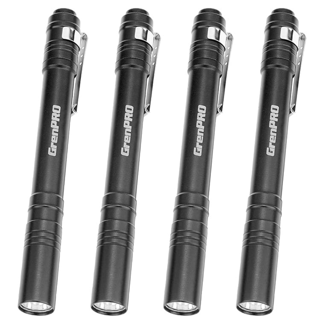 4-Pack GRENPRO Aluminum Pocket Pen LED Lights