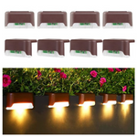 8-Pack Solar LED Deck & Step Lights (3 Colors)