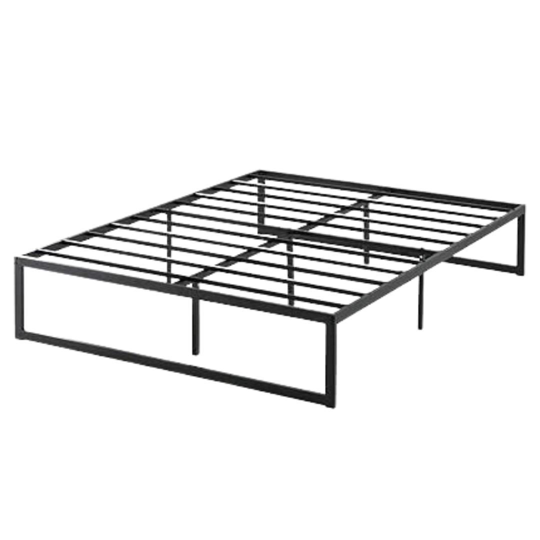 Zinus Abel Black Metal Queen Platform Bed Frame