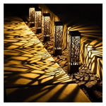 5-Pack Tommy Bahama Square Solar Bollard Lights, 35 Lumen