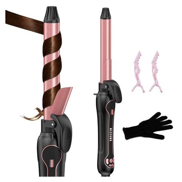 1 Inch Rotating Automatic Hair Curler With LCD, Dual Voltage