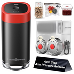 4-In-1 Mason Jar Vacuum Automatic Sealer Kit With 10x Reusable Lids