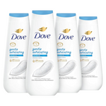 4 Bottles Of Dove Body Wash Gentle Exfoliating With Sea Minerals (20 oz Bottles)