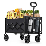 SONGMICS 400 LB Capacity Collapsible Garden Wagon Cart