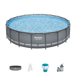 Bestway Power Steel 18' x 48" Round Above Ground Pool Set