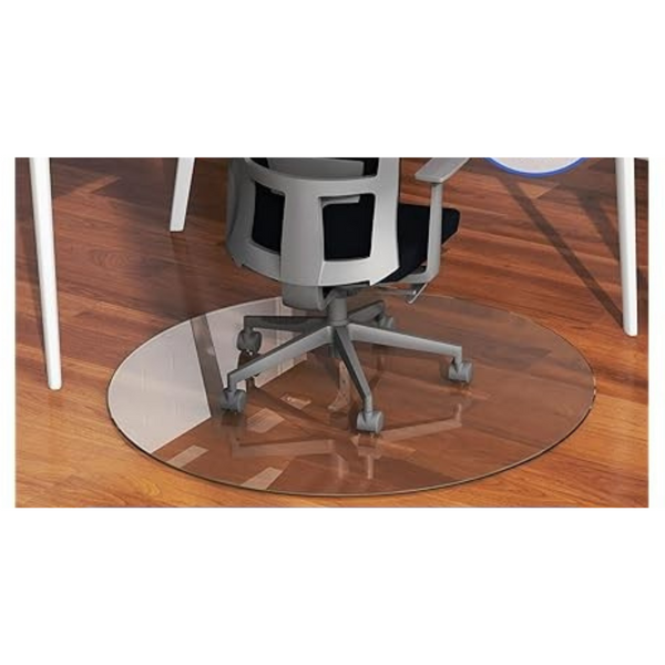 NeuType Tempered Glass Office Chair Mat (36" Round x 1/4")