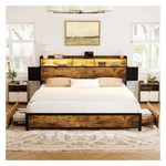 17 Stories Antioch Queen Bed Frame W/ 2 Underbed Drawers & 2 Bedside Drawers
