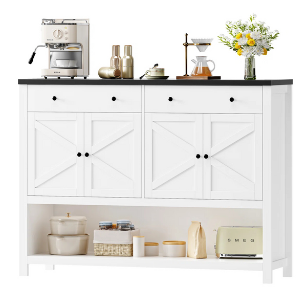 Gracie Oaks 55.1" W Console Table With Open Shelf (2 Colors)