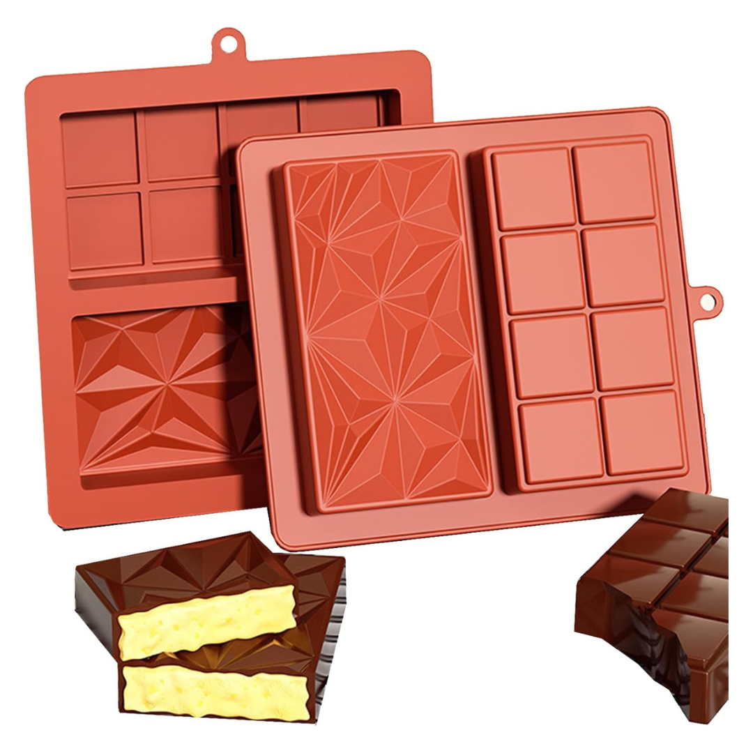 2-Pack Goldelith Silicone Chocolate Bar Mold