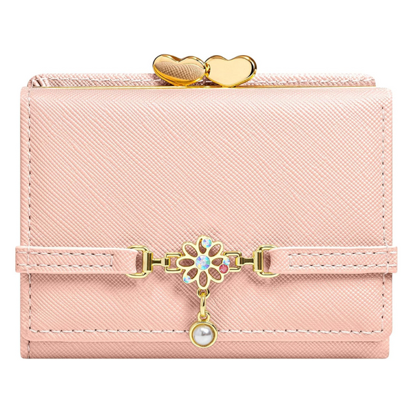 Women's Leather Trifold RFID Blocking Slim Wallet