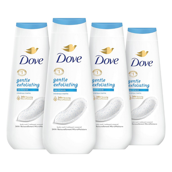 4-Count 20-Oz Dove Gentle Exfoliating Body Wash With Sea Minerals