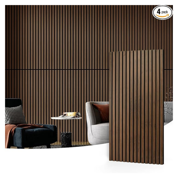 4-Pack Art3d 47.2 x 23.6" Wood Slat Acoustic Panels